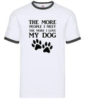 More People I Meet Love My Dog - Mens Ringer - Dogs Pets Pet Love Cute