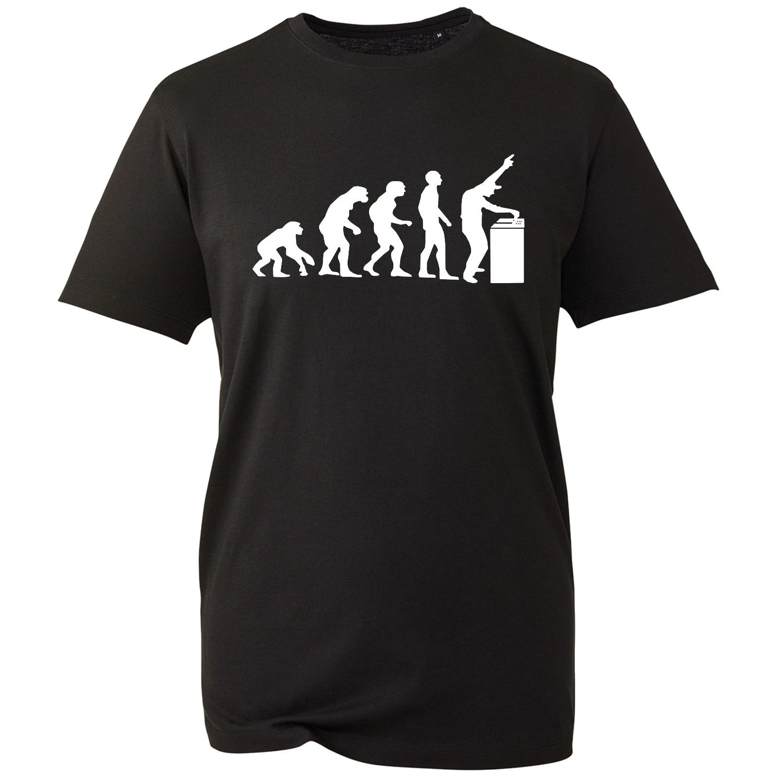DJ Evolution T-Shirt Funny Music Birthday Gift For Him Men's Retro Black Top UK