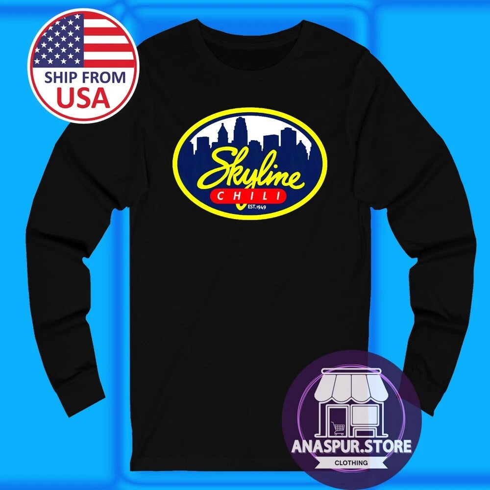Skyline Chili Favourite Food Men's Black Size S-2XL