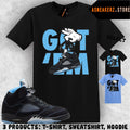 Shirt Matching AJ 5 Black UNC Blue 2026 Match Sneaker Sneakerhead Got Em T-Shirt