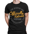 The Legend Has Officially Retired Funny Retirement Gift Mens T-Shirts Top #TA-89