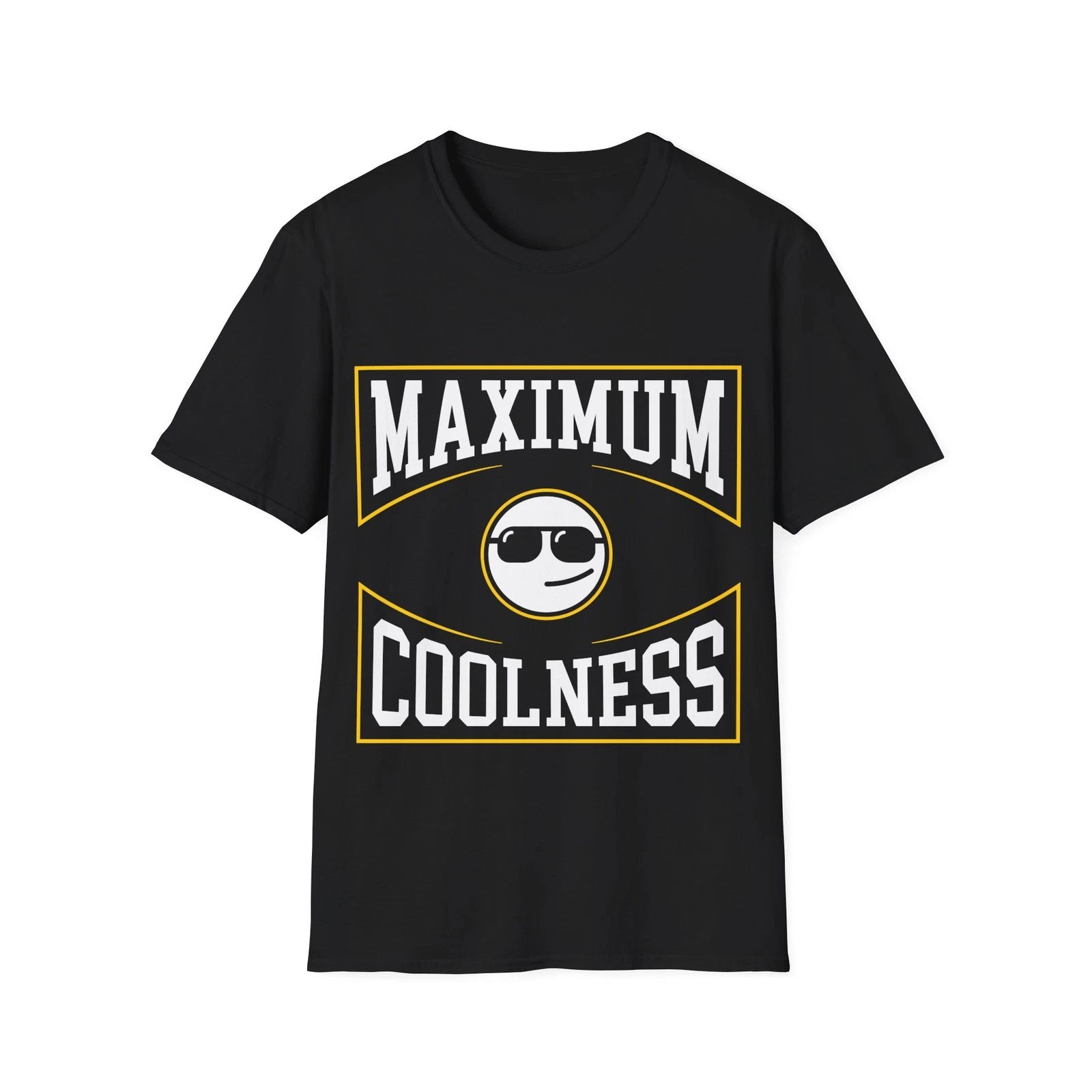 Maximum Coolness T-Shirt, Cool Guy Funny Slogan Tee, Unisex Regular Fit Top
