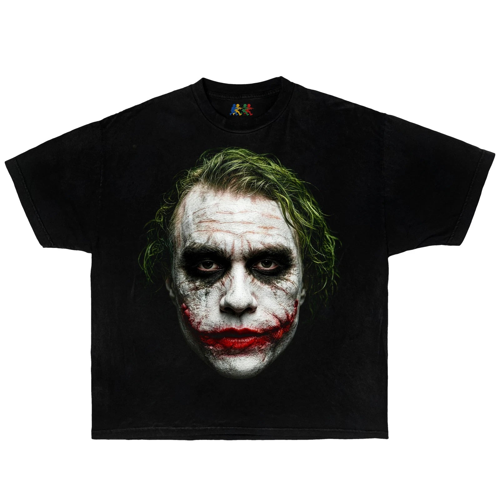 Heath Ledger Joker Vintage Movie Graphic T-Shirt Black – Dark Knight Bootleg