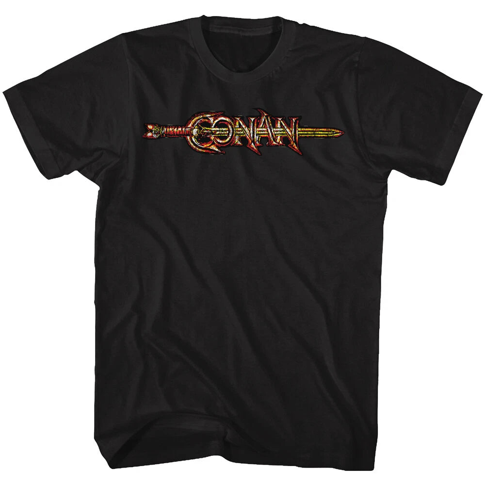 Conan The Barbarian Classic Movie Conan Color Logo Men's T-Shirt