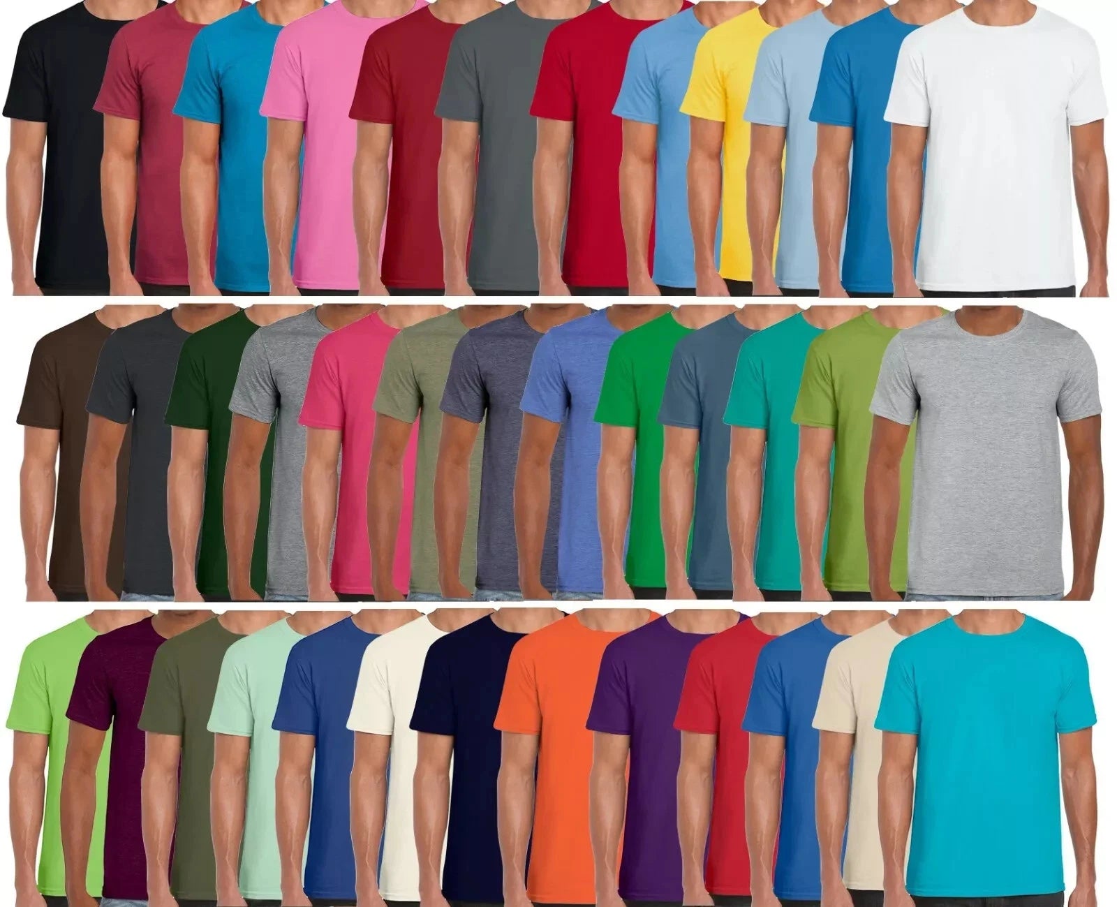 Gildan SoftStyle Tshirt Ringspun Cotton Short Sleeve Tee T-Shirt Sizes: S - 5XL