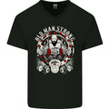 Old Man Strong Gym Age Bodybuilding Mens V-Neck Cotton T-Shirt