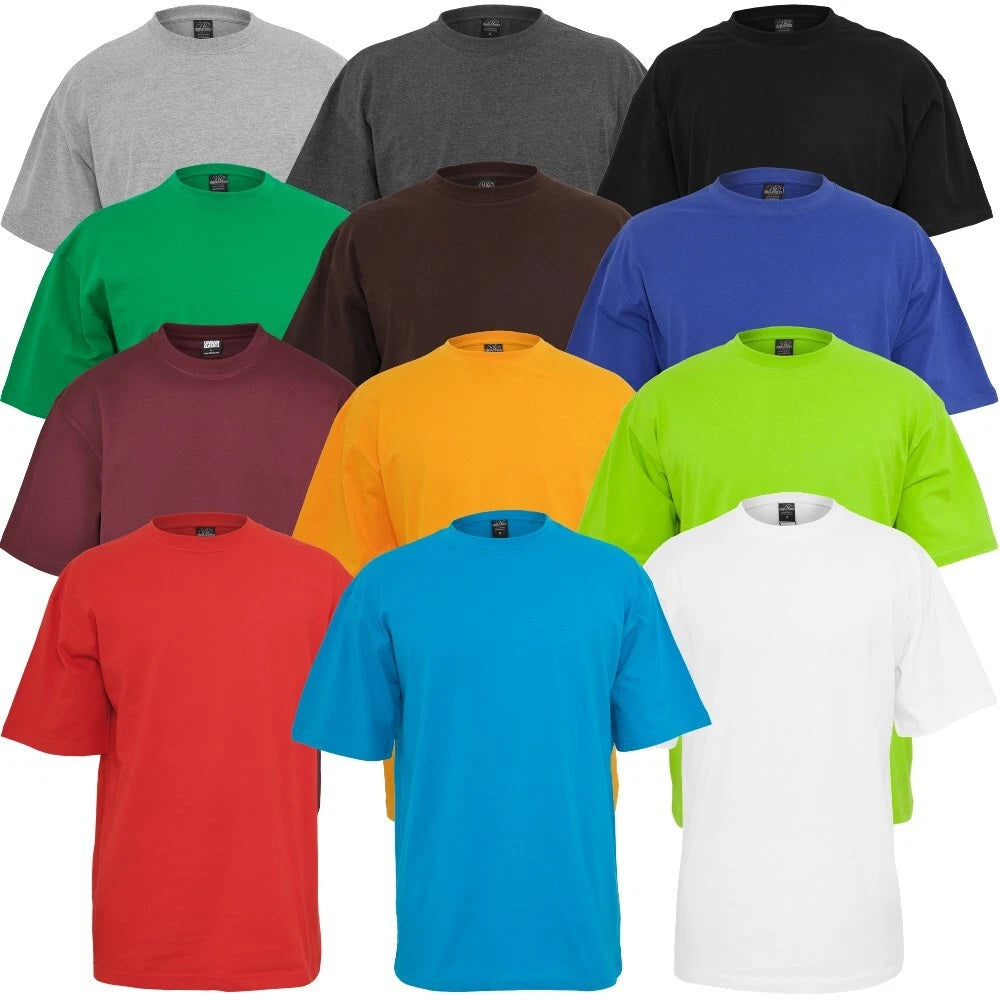 Urban Classics Tall Tee Mens T-Shirt Rundhals Oversize  S-6XL Basic
