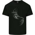 A Cute Cat Face Mens Cotton T-Shirt Tee Top
