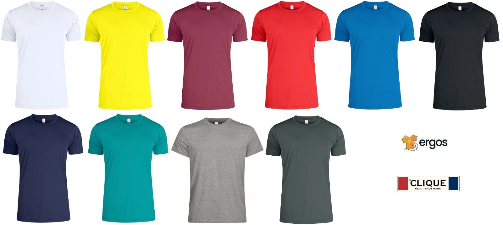 CLIQUE T-Shirt Microfiber Technical BASIC ACTIVE-T Polyester Jersey Half Sleeve