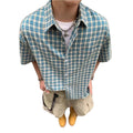 Casual Trendy Ice-silk Shirt Mens High-end Streetwear Edgy-cool Jacket