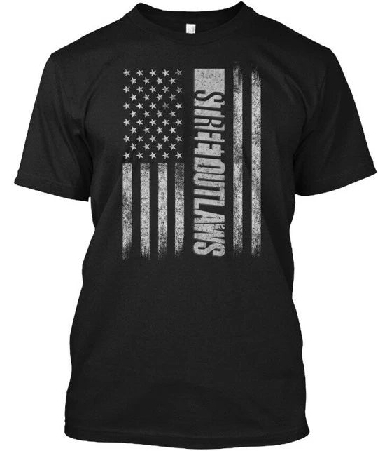 Street Outlaws Flag American - Stree Tee T-Shirt Made in the USA Size S to 5XL
