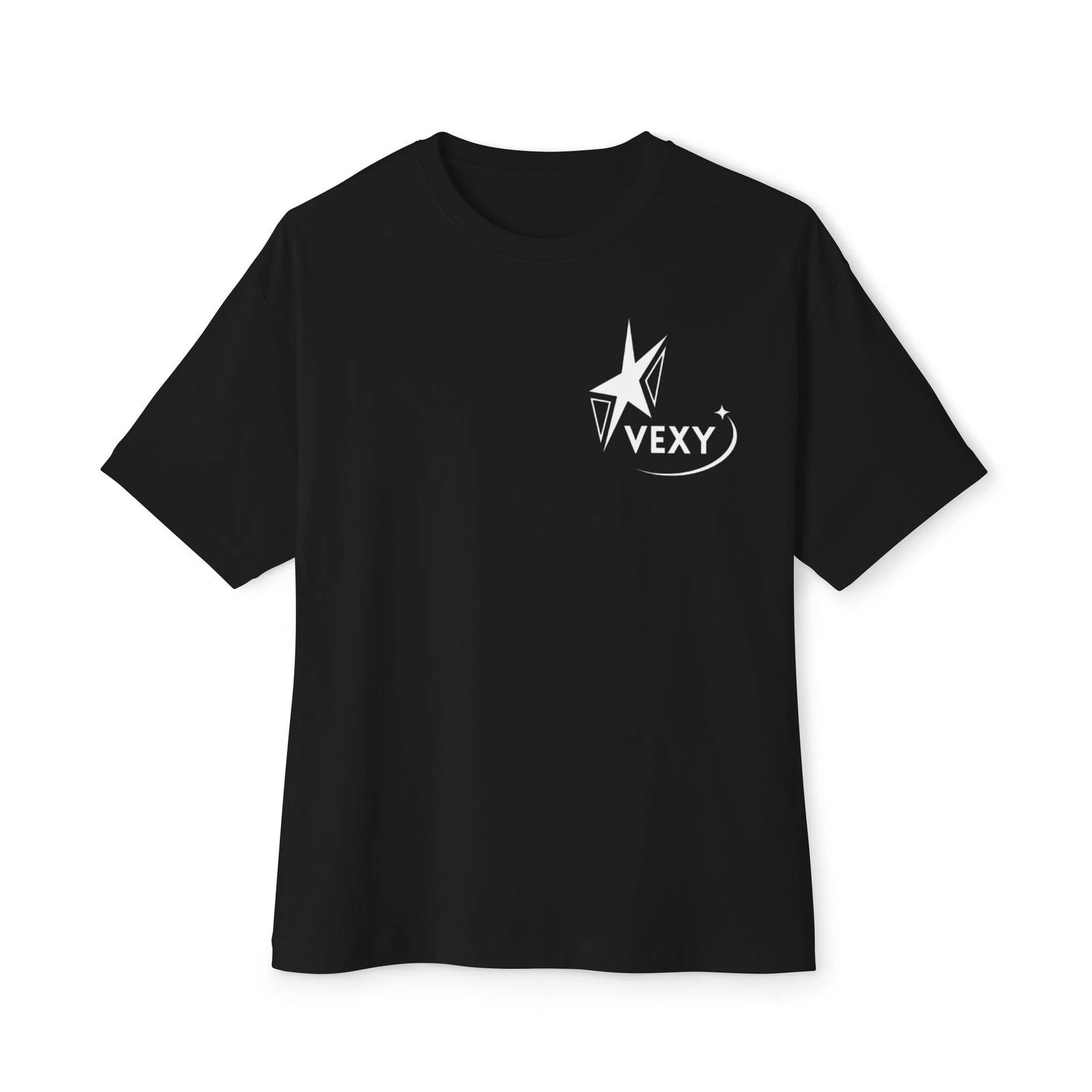 VEXY Logo Graphic Streetwear TShirt | Minimal Black Tee Casual Streetwear Unisex
