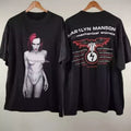 1998 Marilyn Manson Mechanical Animals 2 Side Black Unisex T shirt Reprint