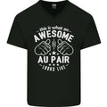 This Is What an Awesome Au Pair Looks Like Mens V-Neck Cotton T-Shirt