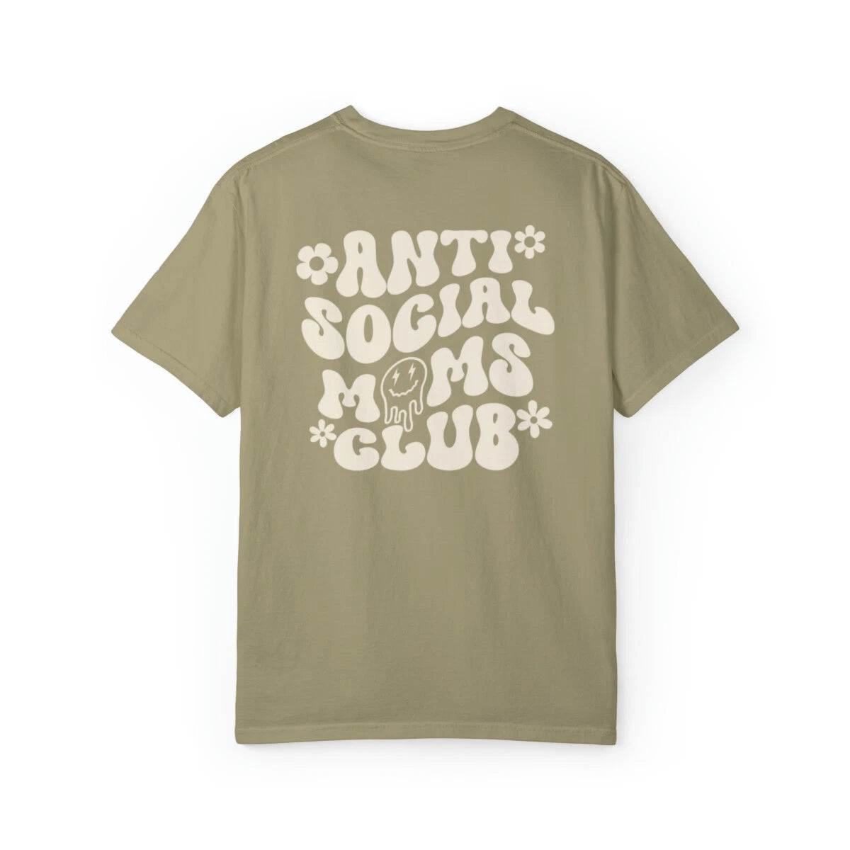 Comfort Colors Anti Social Mom's Club Graphic Shirt, Trendy Mom Shirt