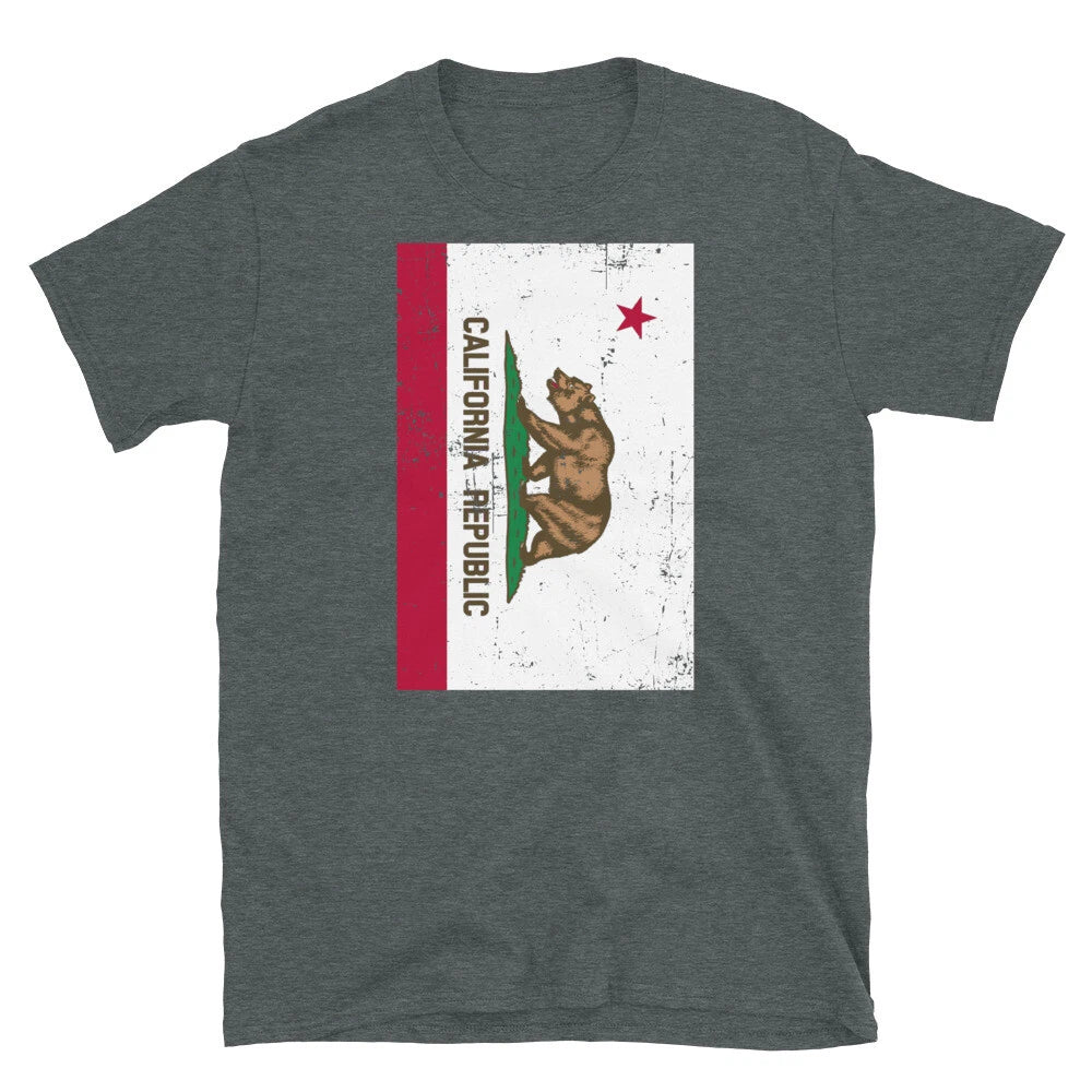 California State Flag United States of America Short-Sleeve Unisex T-Shirt