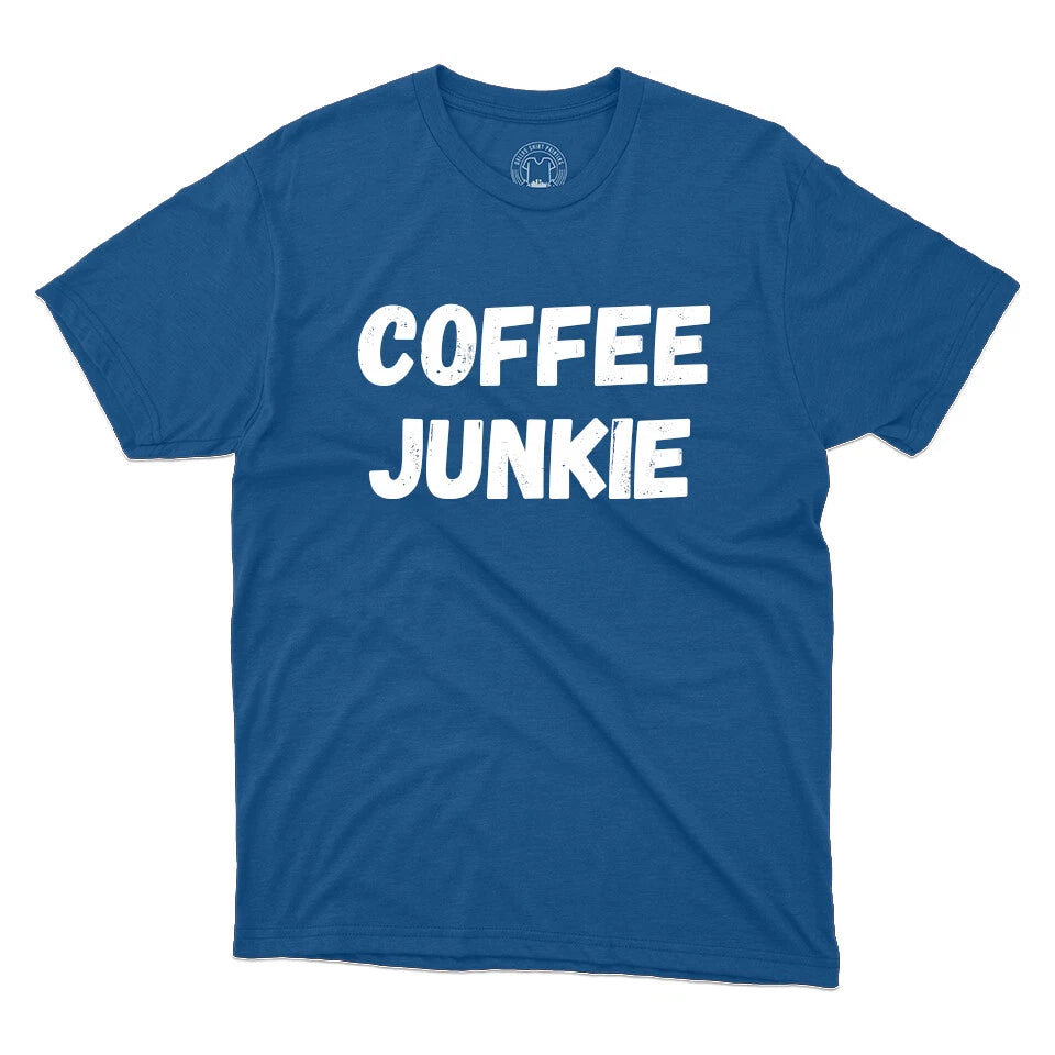 Coffee Junkie Coffee Lovers Gift Cute Coffee Tee Printed Unisex T-Shirt