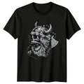 Viking Warrior Skull With Axe Mens T-Shirt Nordic Mythology Viking Gift For Him