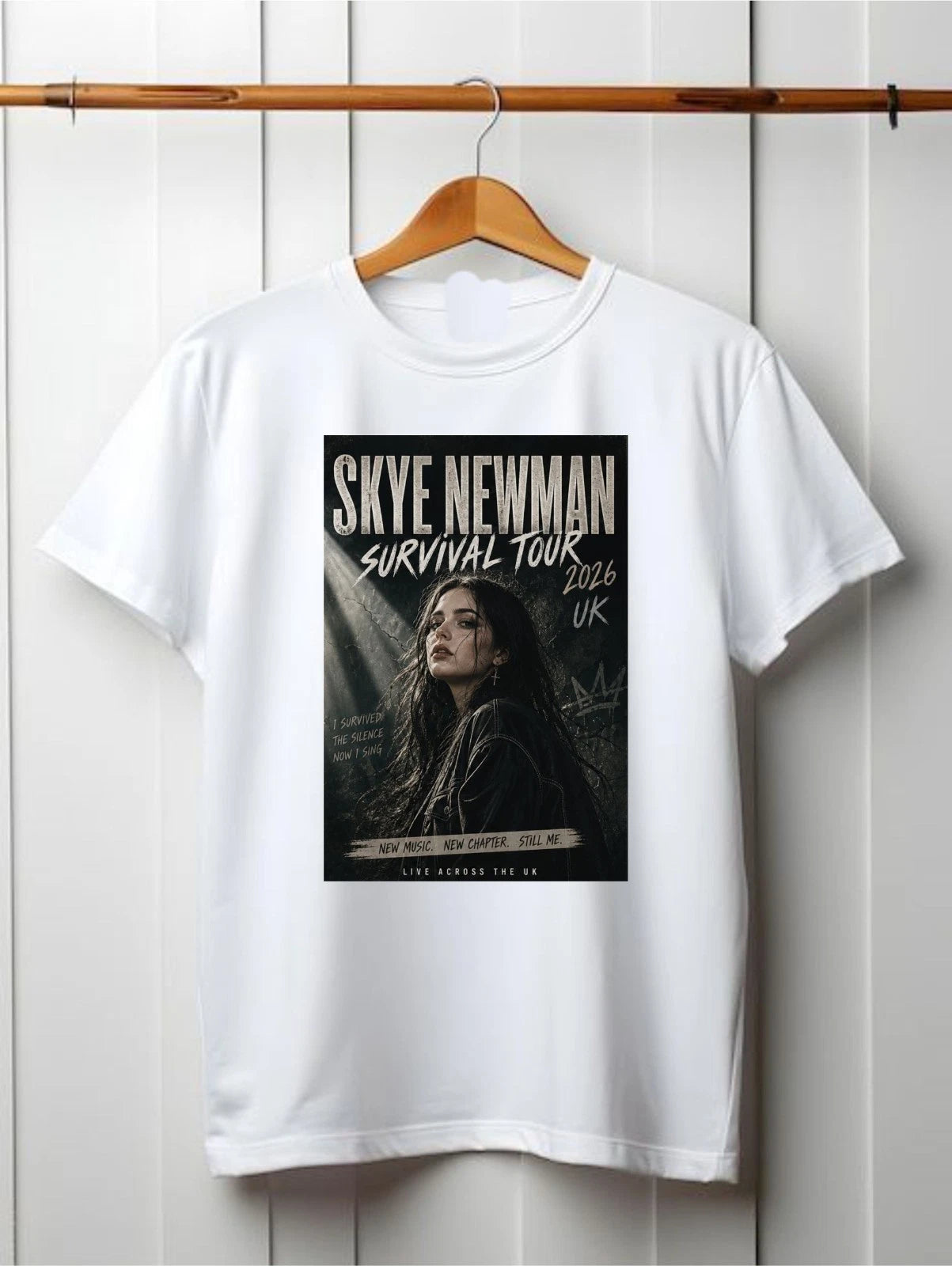 Skye Newman Survival Tour 2026 T Shirt UK Concert Dates Music Tee