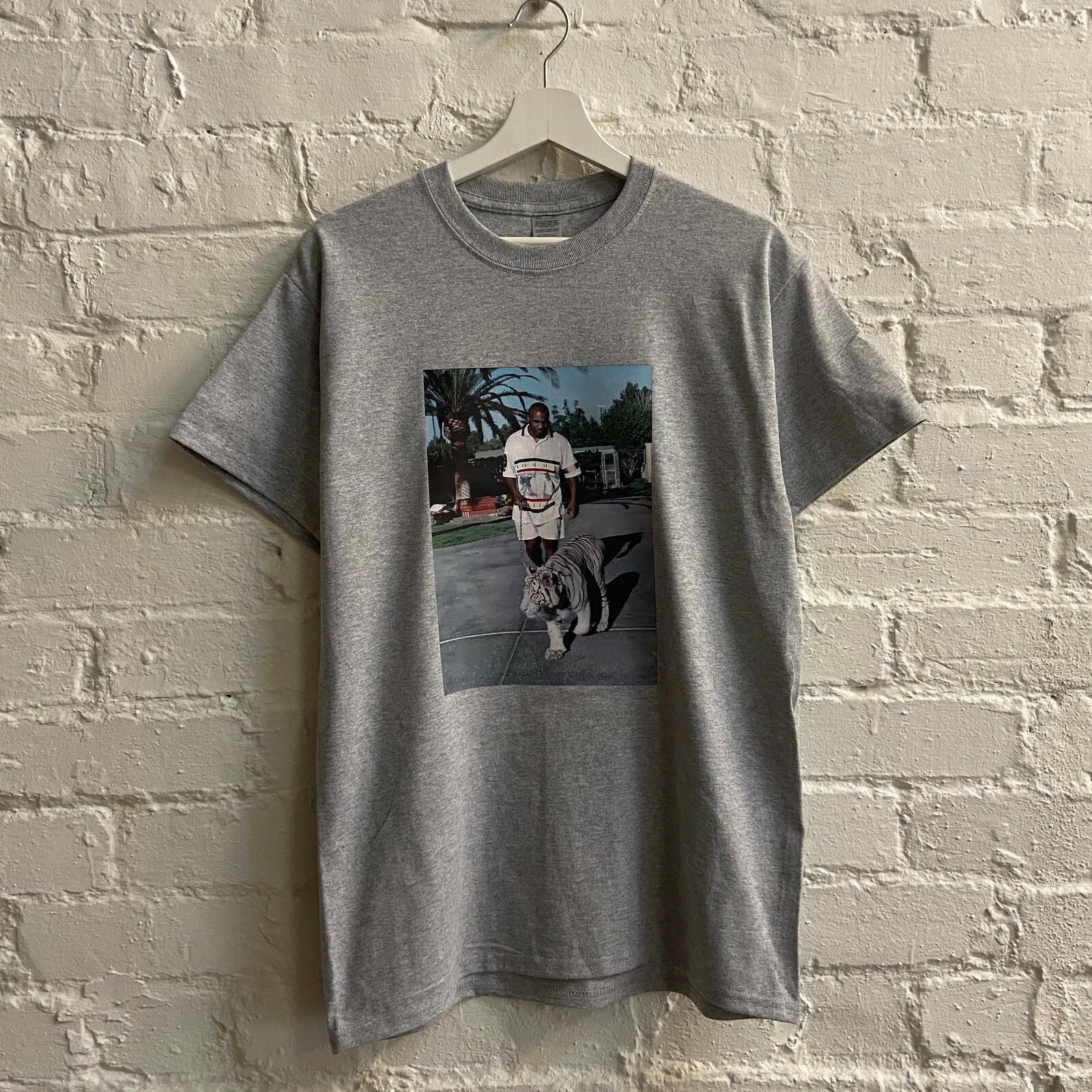 Mike Tyson Tiger Classic Grey Tee by ACTUAL FACT