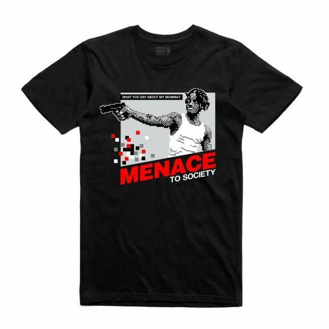 BRAND NEW Streetwear on Demand 8 BIT MENACE BLACK Tee Shirt SMALL-3XLARGE