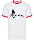 Believe Unicorn - Mens Ringer - Magic Cute Magical