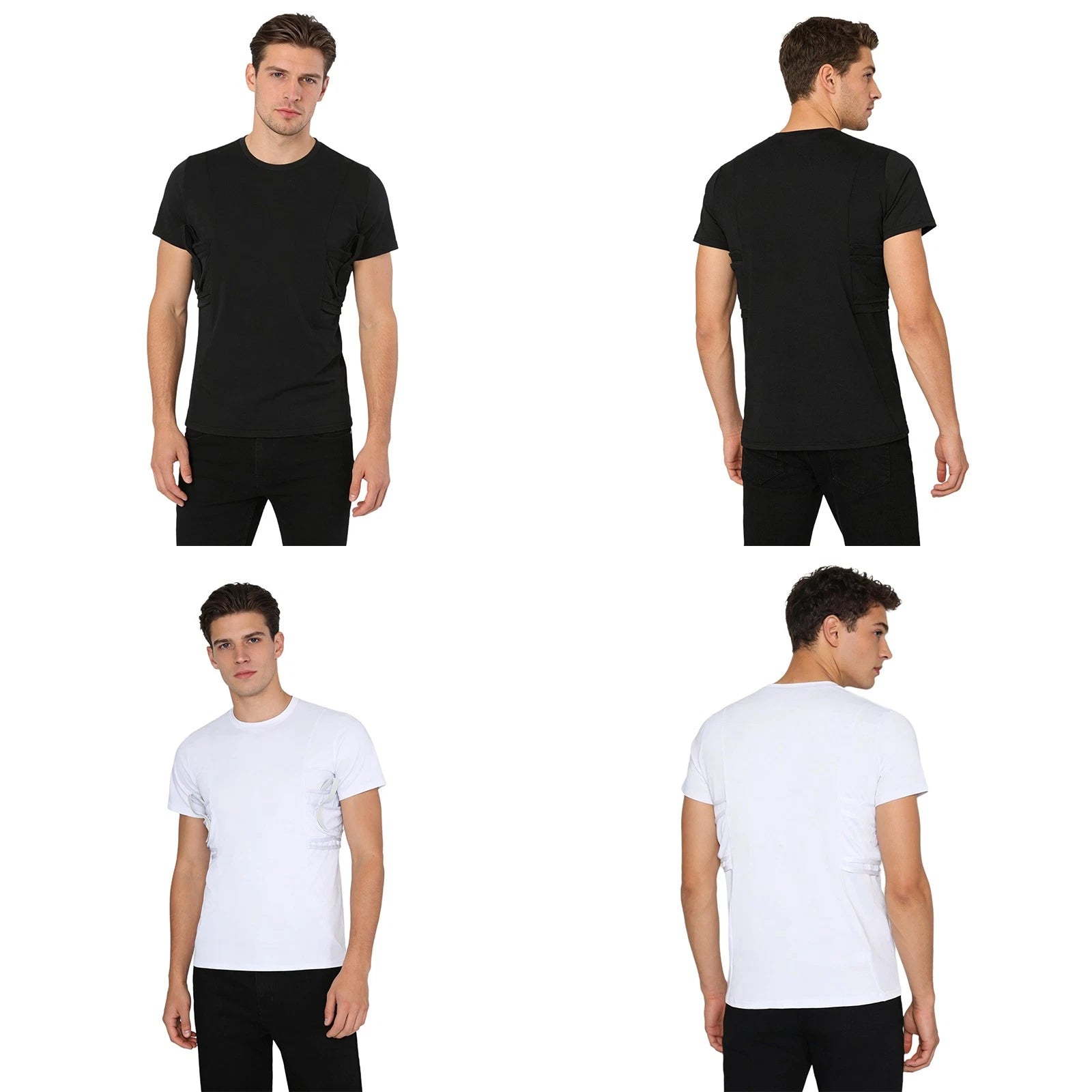 Men T-shirt Running Tops Outdoor Shirt Military Round Neck Applications Carry