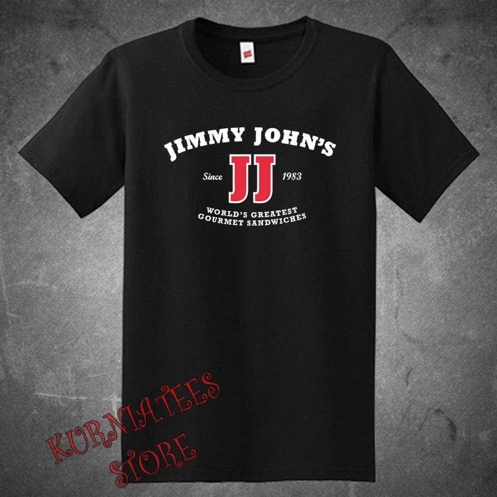 Jimmy John's Sandwiches Men's Black Size S to 5XL