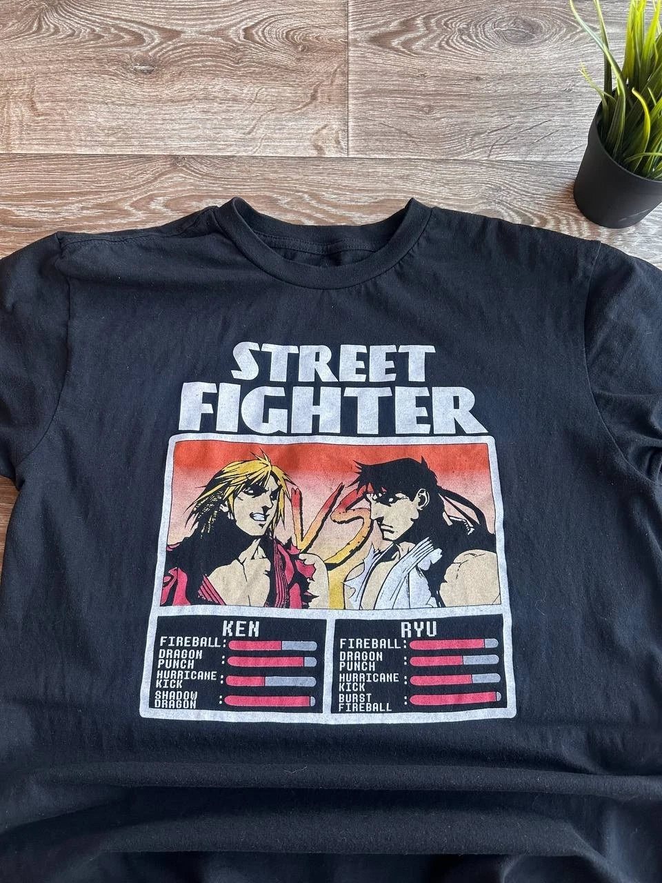 Vintage Street Fighter Ibuki Capcom Japan Game T Shirt Mens Size L Black