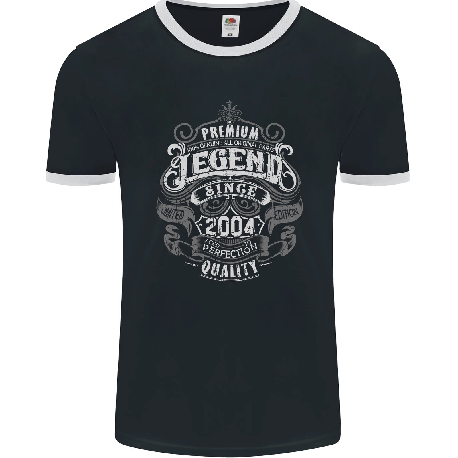 Premium Legend 22nd Birthday 2004 Mens Ringer T-Shirt FotL