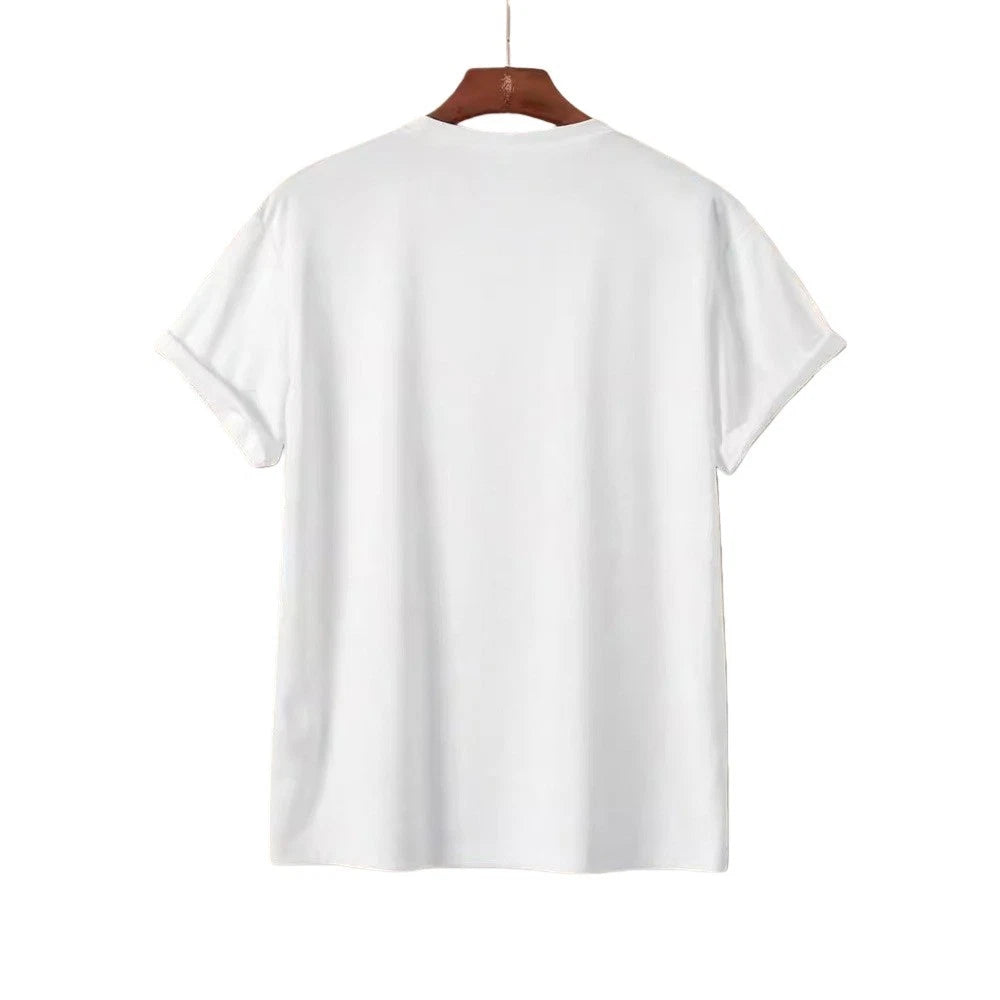 Mens Street Style Loose Printed Short Sleeve Tshirt Suitable For All Seasons