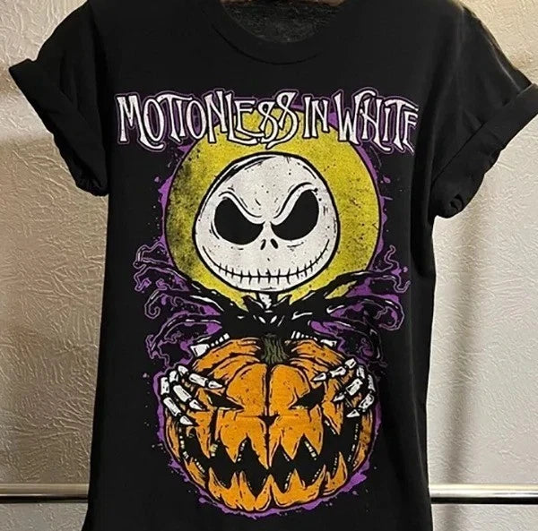 Rare! Motionless in White Band Halloween Everyday Black S to 5XL Tee Shirt CK327