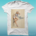T-shirt "Hello Sailor" White The Happiness is Have My T-shirt New