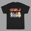 K-On Anime Cartoon Men's Black Size S to 5XL