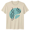 Abstract Wavy Lines And Dots T-Shirt Abstract Design Art Birthday Gift