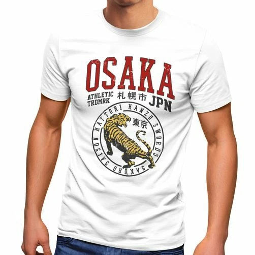 Men's T-Shirt Japan Osaka Tiger Athletic Hattori Hanzo Asian Style Fashion