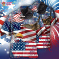 America 4Th Of July America Eagle Freedom Hawaiian Shirt Trendy L681