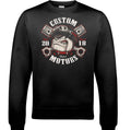 BIKER Long Sleeve T-SHIRT Motorbike Motorcycle Cafe Racer Chopper Bike Skull Top