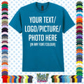 Custom Personalised Men's Printed T-SHIRT- XS-5XL Any Name Text Logo Photo Gift