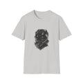 Abstract Ink Portrait T Shirt | Brushstroke Face Art Graphic Tee | Unisex