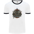 American Custom Garage Biker Motorcycle Mens Ringer T-Shirt