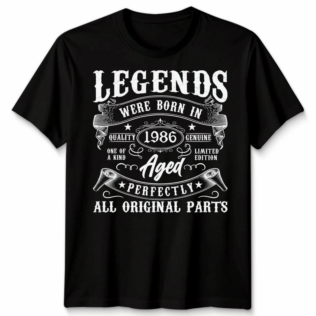 40Th Birthday Unisex Tshirt Vintage Born In 1986 40 Years Old Bday