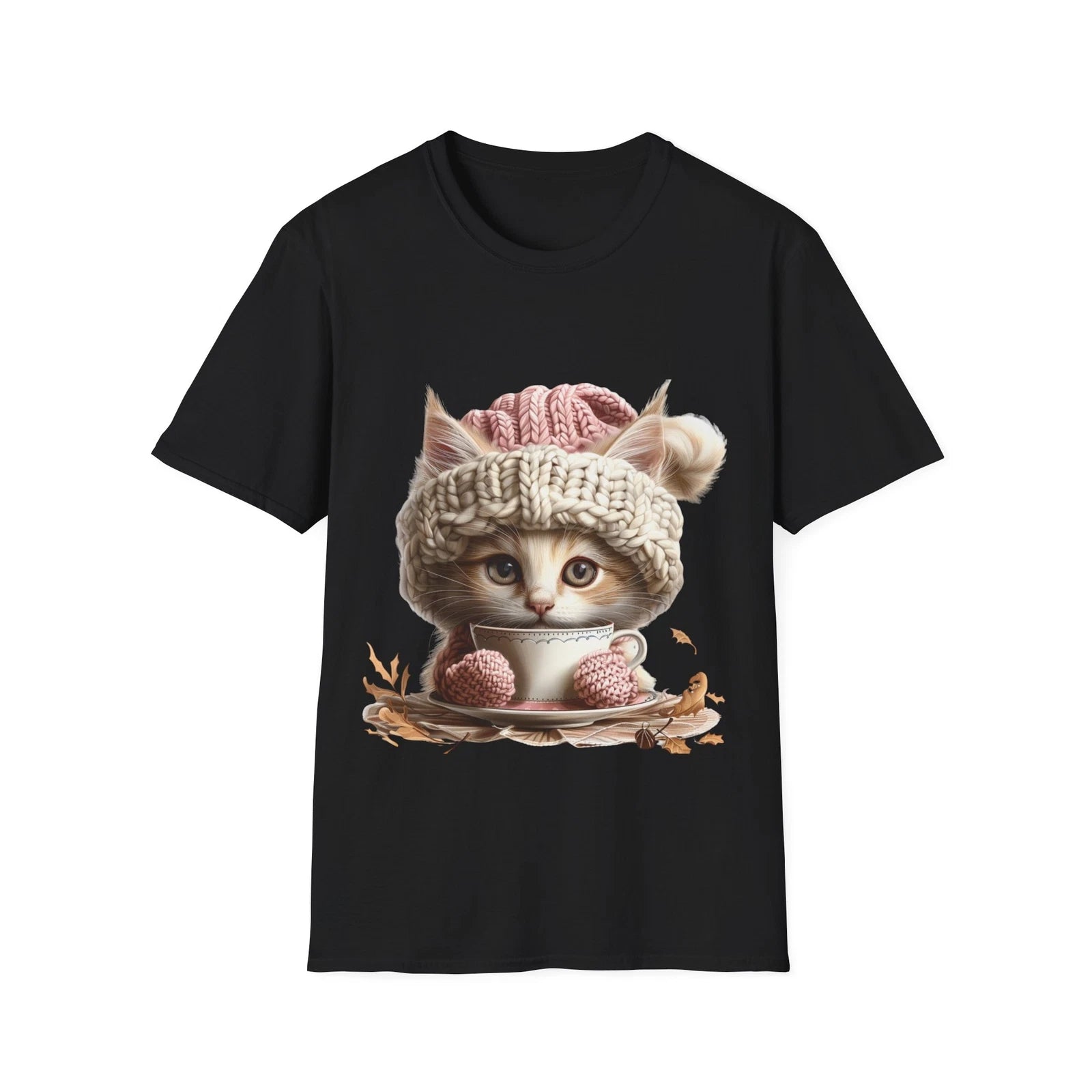 Cute autumn Fall Kitten T-Shirt is perfect for adding a touch of fun and flair