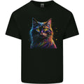 A Fantasy Cat With Cool Colours 7 Mens Cotton T-Shirt Tee Top