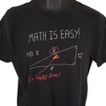 Math Is Easy T Shirt Mens Size Large Black Mathematics Funny Humor Joke