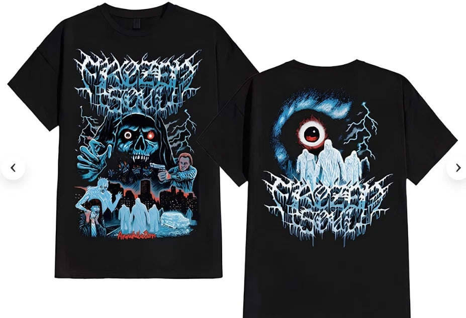 Frozen Soul Annihilation 2side T-Shirt Black Size S-4X Casual Gildan 5000