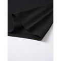 Men Collared Shirt Comfortable Fit Solid Color Pattern Short Clothing Length