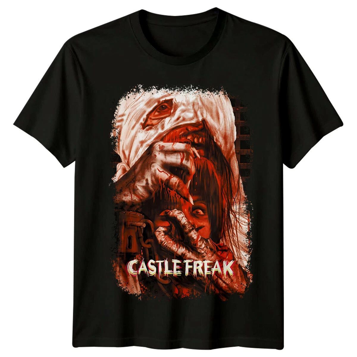 Castle Freak (1996) Movie Poster Inspired T-Shirt Retro 80s Tee