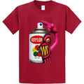 NEW Art Society GRAFFITI MONSTER RED Tee Shirt SMALL-4XLARGE MADE IN USA