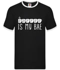 Coffee Is My Bae - Mens Ringer - Latte Mocha Drink Drinking Funny Love